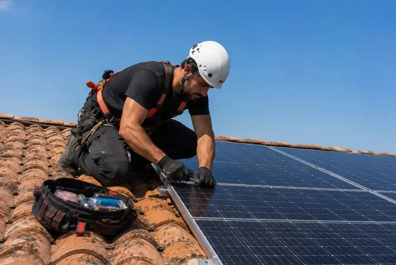 Maintenance et monitoring de panneaux solaires à Argilliers